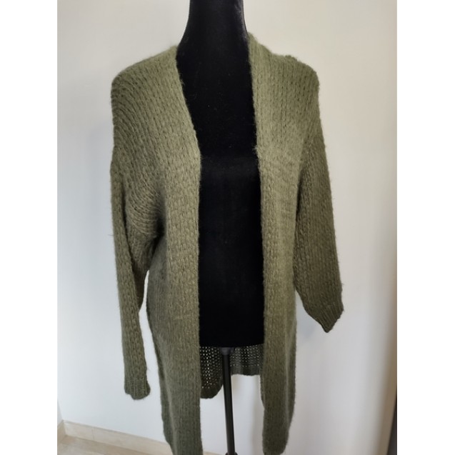 FS Collection Cardigan Army Green Half-long